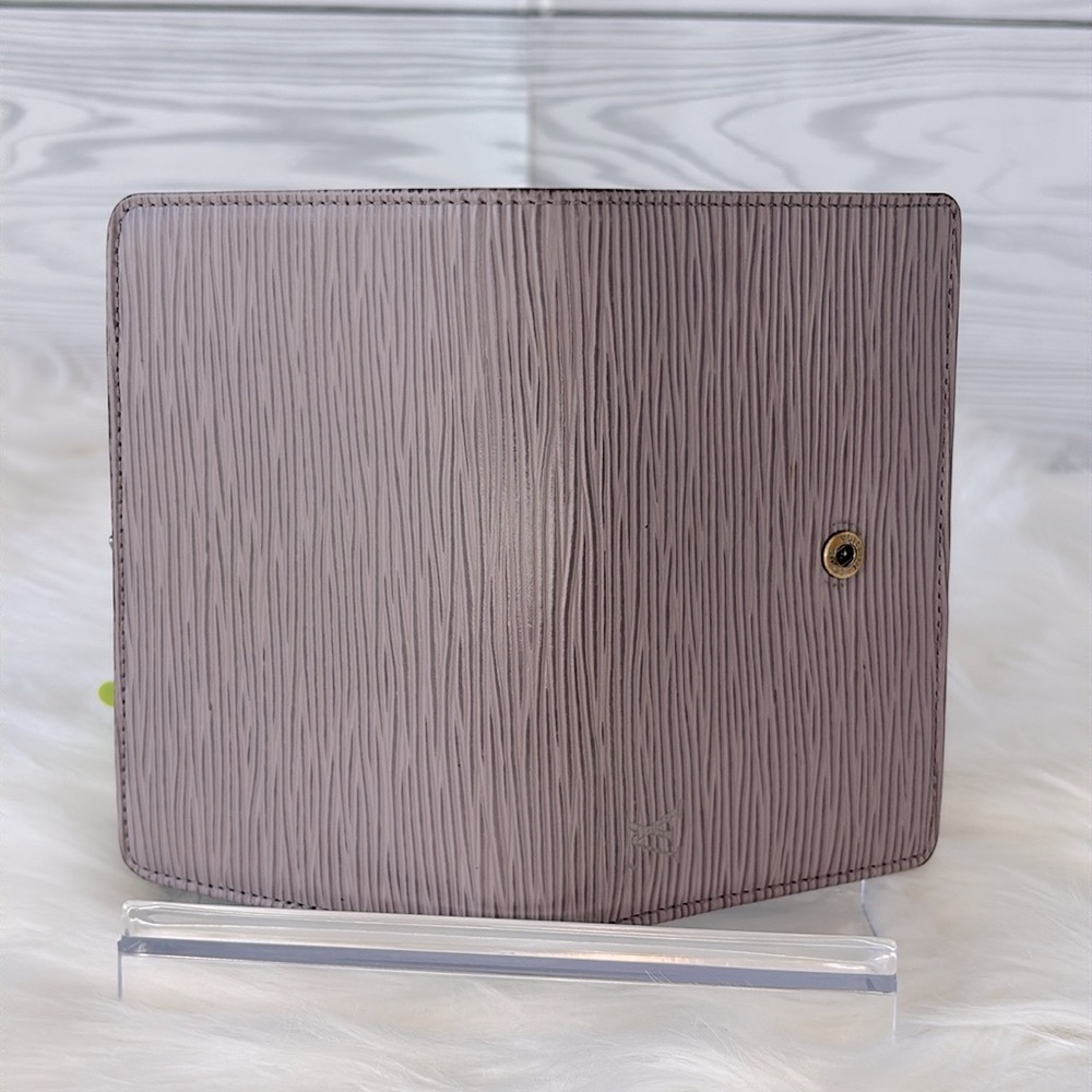 Louis Vuitton Grey/Taupe Textured Epi Leather Wallet - Picture 8 of 14